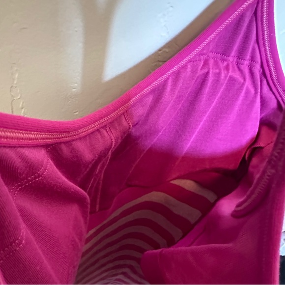 Lululemon Pink Striped Y back Tank Top Size 2 - Picture 8 of 8